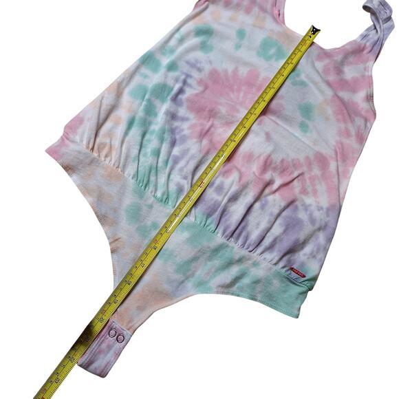 Philanthropy NEW Istanbul tie dye thing bodysuit tank pastel soft casual beach - Picture 4 of 8